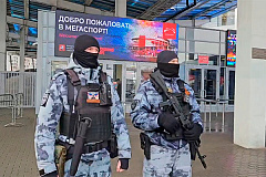 Росгвардия обеспечила безопасность баскетбольного матча между баскетбольными клубами ЦСКА (Москва) - «Енисей» (Красноярск).