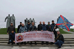 Ветераны столичного главка Росгвардии совершили мотопробег, посвященный Дню Победы