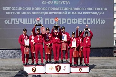 Заместитель директора Росгвардии генерал-полковник Василий Сонин поздравил победителей Всероссийского конкурса профессионального мастерства «Лучший по профессии» 